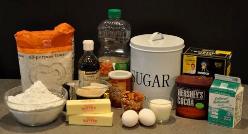 ingredients-chocolate-cake